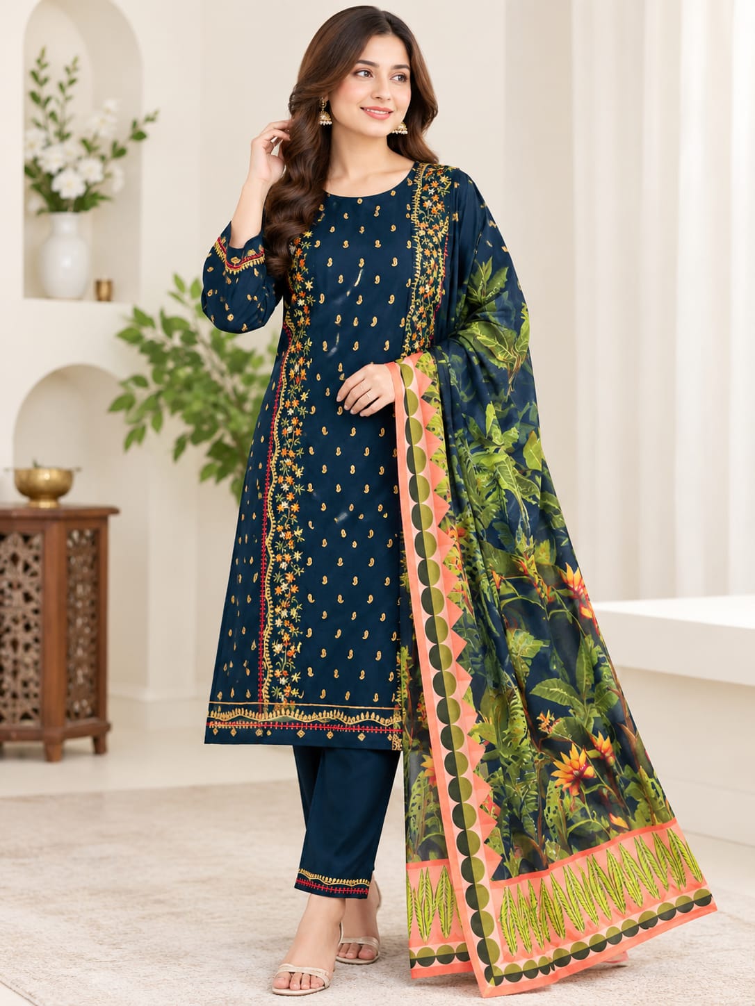 Baroque Luxury Dhanak 3PC Suit