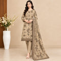 Baroque Dhanak 3PC Printed Suit