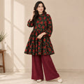 Black Floral Frock-Style 2P