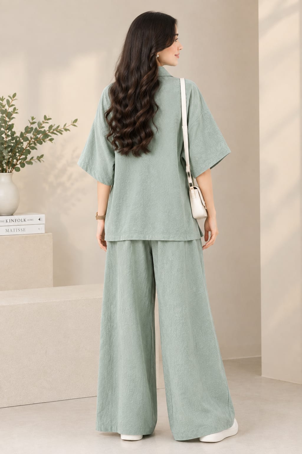 Mint Green Butterfly 2-Piece Set ZM