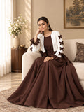 Chocolate Brown Ribbon Bow Maxi 2-Piece
