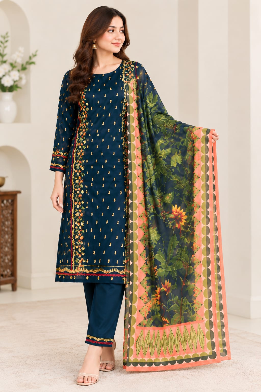 Baroque Luxury Dhanak 3PC Suit