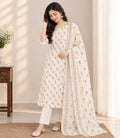 Aaira Floral Printed 3-Piece Suit | Unstitched