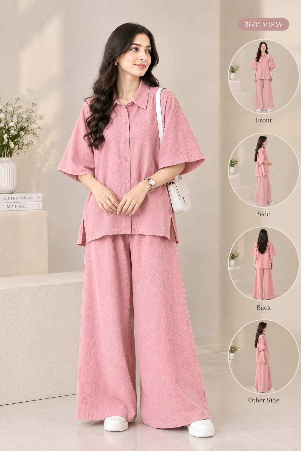 Dusty Pink Butterfly 2-Piece Set ZM