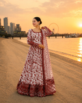 3 Pcs Women's Stitched Lawn Printed Maxi Suit.